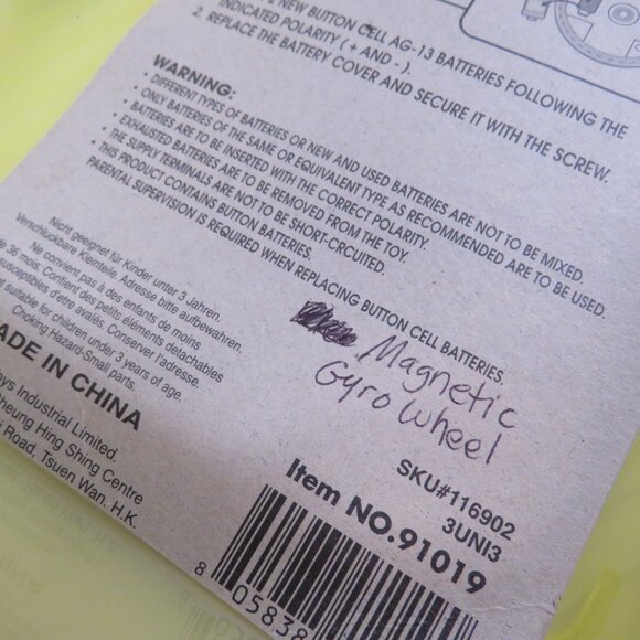 Vintage Gyro Wheel Friction Rail Toy (Set of 3) Lights Up Retro - Picture 6 of 9